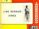 LINE RENAUD 45 TOURS EP / SINGS + 3 TITRES POCHETTE ORANGE / USA 1953