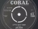 DON WEBB “Little Ditty Baby” CORAL