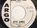 ETTA JAMES   SEVEN DAYS A FOOL   ARGO RECORDS 5402 “PROMO”   Northern Soul 45