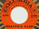 LEFTY FRIZZELL Heaven’s Plan COLUMBIA 45 country popcorn teener VG++ HEAR