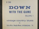 VARIOUS: Down With The Game, Vol. 1 LP (UK, sm corner ding) rare Blues & R&B