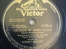 78 rpm Record SIDNEY BECHET HMV Blues Of Bechet Sheik Araby IMPORT  Jukebox Jazz
