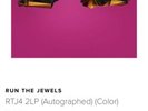 RUN THE JEWELS *SIGNED VINYL* LP RTJ4 2LP Jacket Magenta Color Autographed NEW