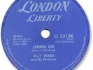 Rare 1958 BILLY WARD & his Dominoes Rock’n Roll 78 RPM Record. Jennie Lee