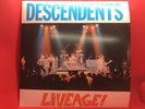 DESCENDENTS - LIVEAGE  1987 NM 1ST PRESSING VINYL W/ 