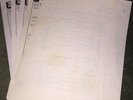 SHOW NOTES for 3 shows from 1972 sold AS IS Samples provided