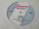 KOREA 'I DON'T KNOW' 45 UK ROMAC RECORDS 1984 NWOBHM PRIVATE PRESS PROMO