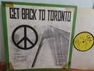 THE BEATLES GET BACK TO TORONTO VG  LP NOT TMOQ 1970 RARE I.P.F. Yellow label