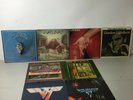 8 Rock Vinyl Records Van Halen Eagles Styx Kansas Loverboy Gordon Lightfoot LPs