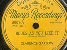 Clarence Garlow Blues As You Like It MACY'S 78 Cajun Honky Tonk Zydeco RARE
