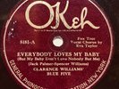 CLARENCE WILLIAMS’ BLUE FIVE - ‘EVERYBODY LOVES MY BABY’ OKEH 8181, LOUIS