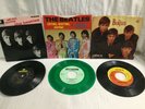 THE BEATLES - 3 45's w/ PS, Crying, Waiting, Hoping, Love Me Do, All My Loving