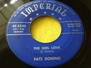 1953 Original Blue Label 45 : Fats Domino   The Girl Love    Imperial