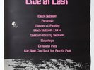 BLACK SABBATH - ORIGINAL POSTER - Live At Last -  72 cm  + 52 cm