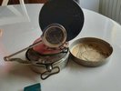 phonographe Mikiphone avec sa boite d'aiguilles d'origine
