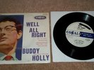 BUDDY HOLLY - Well All Right EP VINYL 7