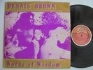 DENNIS BROWN  Words Of Wisdom GIBBS Rockers Roots Reggae LP HEAR