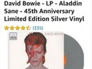 New unopend silver addition aladdin sane David Bowie selafine rap