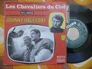 RARE 45 TOURS JOHNNY HALLYDAY LES CHEVALIERS DU CIEL PHILIPS PARADE LANGUETTE