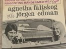 ABBA AGNETHA FÄLTSKOG Och Jorgen Edman 1967 Cupol rare vinyl 45rpm Vintage