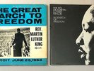 2 Martin Luther King LPs Great March To Freedom, Detroit / In Search of Freedom