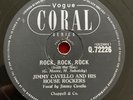 Jimmy Cavello 78 Coral Records Q.72226 Rock Rock Rock / The Big Beat NM