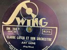 Swing 268 Claude Luter Orch JUST GONE  78rpm   EE+ 1947 EURO-JAZZ