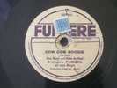 Charley Bazin Orchestre Fumiere Cow Cow Boogie 78RPM Fumière