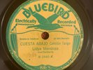 BLUEBIRD B-2440 Lidya Mendoza 78rpm Cuesta Abajo/Por Que Te Quiero Tanto