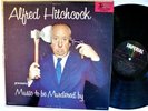 ALFRED HITCHCOCK - MUSIC TO BE MURDERED BY - ORIG. 1958 LP /  VG/VG / HALLOWEEN