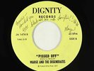Punk Novelty 45 - Marge & The Degenerates - Pissed Off - Dignity - VG+ autograph