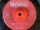 Halloween Rockabilly 45 Art Roberts - Give Her The Ax Max HEAR  Imperial