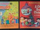 A Charlie Brown Christmas w/BOOK + Christmas w Chipmunks Vinyl Records FREE SHIP