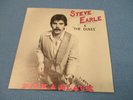TEXAS. STEVE EARLE & THE DUKES PINK & BLACK 1982 7