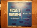 PRIVATE LP RECORD/EARL NIGHTINGALE/MESSAGE TO MANAGEMENT/LEAD THE FIELD/ NR MINT