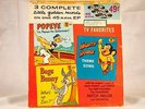 Popeye, Mighty Mouse & Bugs Bunny Golden 3 On 1 Record, 45 RPM 1958