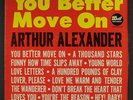 ARTHUR ALEXANDER: You Better Move On LP (Mono, drill hole, 11