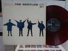 THE BEATLES / HELP , RARE RED WAX JAPAN ONLY ORIG. 1st PRESS ODEON 1965 LP EX