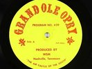 V/A (ft. Tompall & Glaser Bros.) - Grand Ole Opry Program No. 429 LP - WSM PROMO