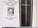 RARE Trying to Love Two Ain't Easy To Do by Rev ML Gabriel (Detroit) Sermon LP
