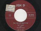 '55 R&B/DooWop 5 NOTES You Are So Beautiful/Broken Hearted Baby JEN D VG++ HEAR