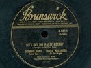 78tk-Jazz-BRUNSWICK 84014-Georgie Auld w/Sarah McLawler-(Blue Room/Let's Get)
