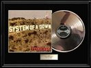 SYSTEM OF A DOWN TOXICITY LP DISC WHITE GOLD SILVER METALIZED VINYL RECORD RARE