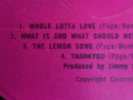 LED ZEPPELIN II -PLUM LABEL 1st PRESS 1969 - LEMON SONG & THANKYOU - A2 / B2