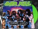 Overkill 'Taking Over' LTD Edn EU '14 Reissue LP on Evil Green Color Vinyl Rare