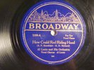 78 : BROADWAY 1039- AL LENTZ /SAM LANIN -RED RIDING HOOD  / HELLO BLUEBIRD   E