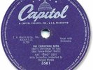 NAT KING COLE Christmas 78 RPM Record. The Christmas Song. Capitol 3561