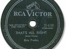 ELVIS PRESLEY Rock’n Roll 78 RPM Record. That’s All Right Mama (Sun Sessions)