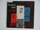 Thelonious Monk Plays the Music of Duke Ellington LP Riverside 1st Pressing