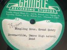 ACETATE:AUDIODISC:BROWNSVILLE TEXAS HIGH SCHOOL BAND:8